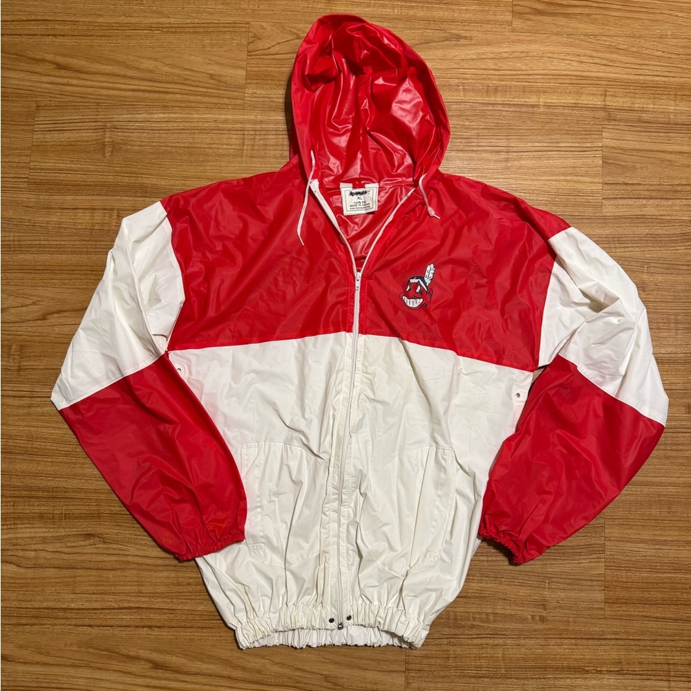 Vintage 1994 MLB Rainmate Cleveland Indians Rain Jacket Size XL